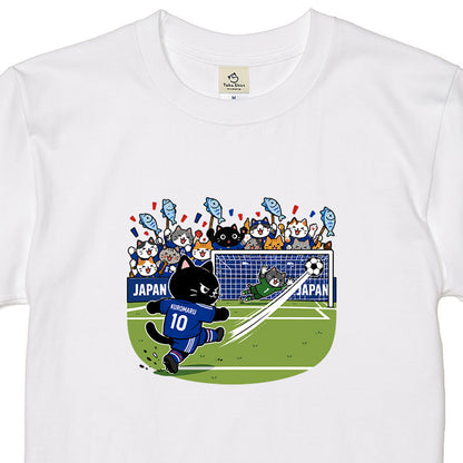 くろまるTシャツ｜決めろ！JAPAN 10番のゴールシーン｜ワールドカップデザイン
