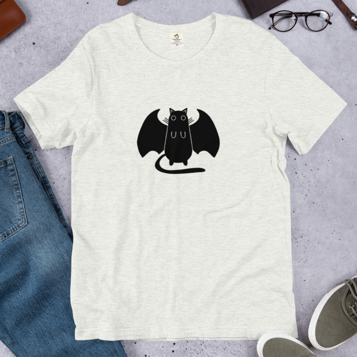 猫tシャツ ねこ 猫イラスト おもしろ tシャツ かわいい ハロウィン｜アダルト&キッズサイズ.