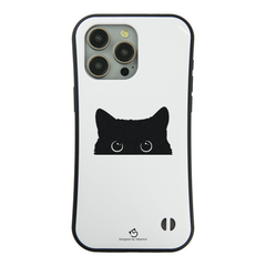 ケース ねこ 猫イラスト  可愛い黒い猫 スマホ ケース iPhone8, SE2, SE3 ~ ケース iPhone17シリーズ