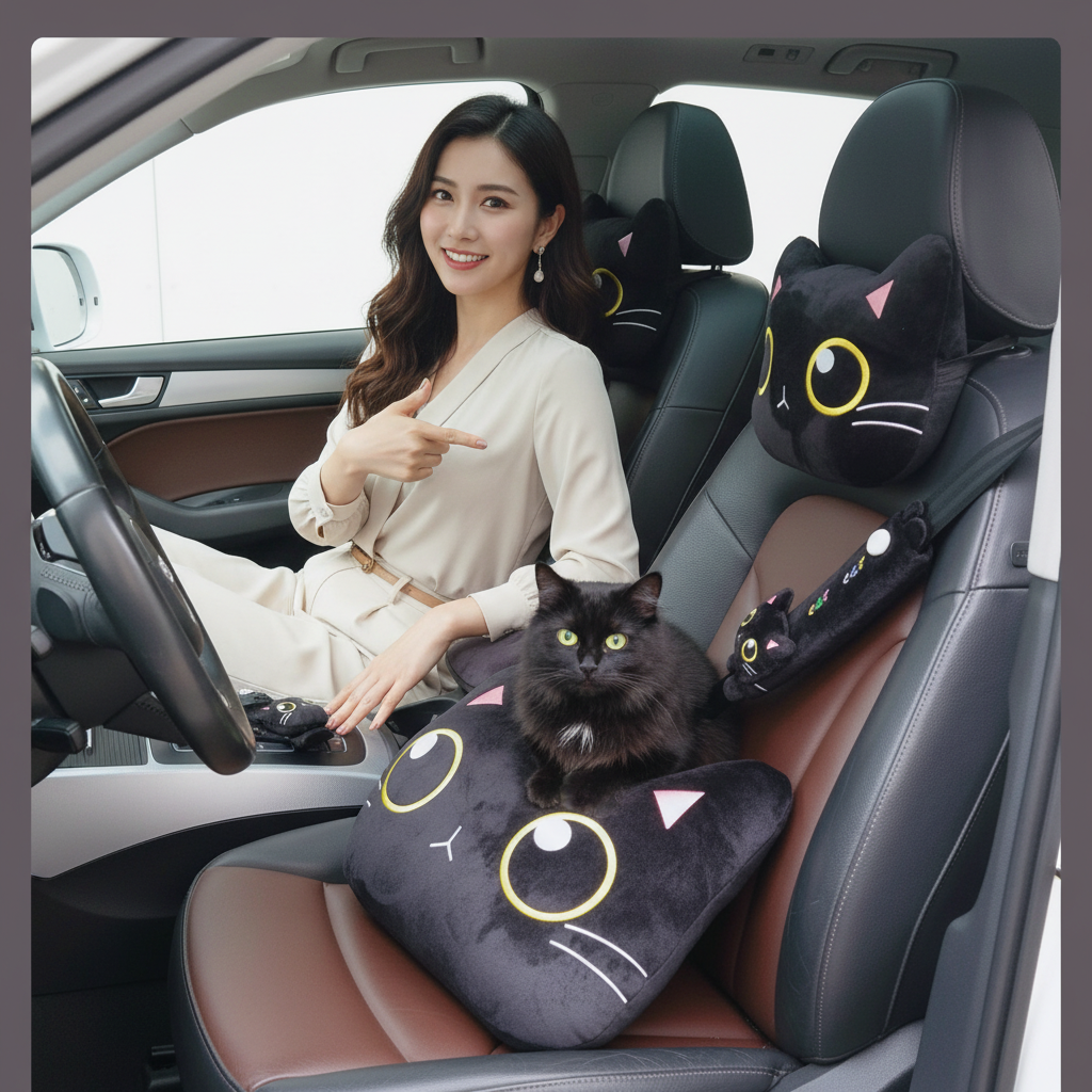 車内に愛らしい猫のデコレーション (割引クーポン対象外)