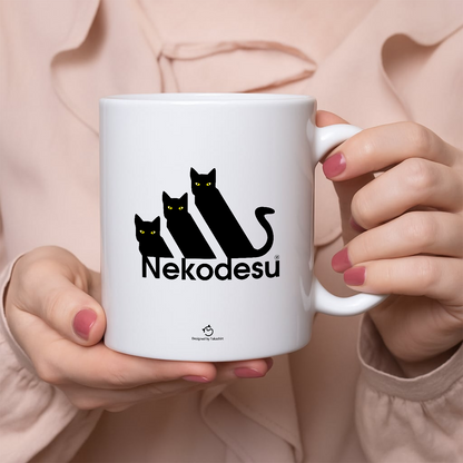 マグカップ 猫イラストNekodesu｜猫好きにおすすめの面白い猫グッズ プレゼントにも最適