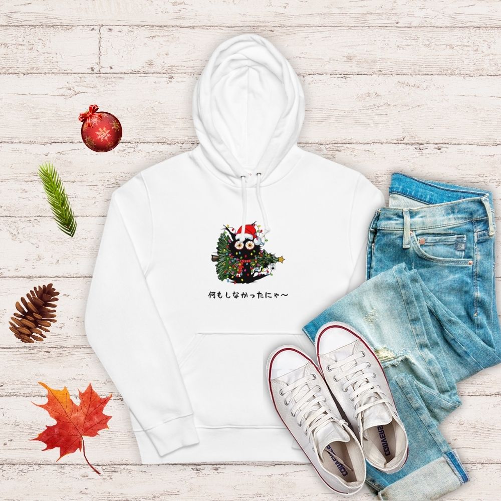 【クリスマス限定商品】猫 パーカー ねこ かわいい 猫イラスト 猫クリスマス.