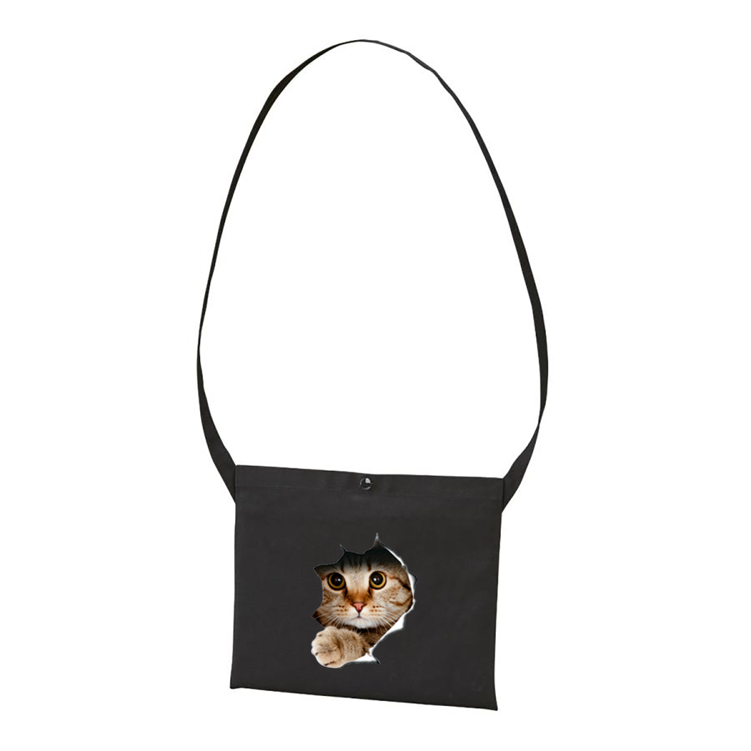 猫イラスト レギュラー キャンバス サコッシュ Cat3D.
