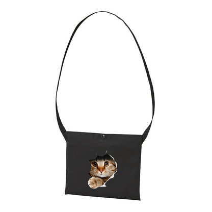 猫イラスト レギュラー キャンバス サコッシュ Cat3D.