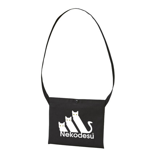 猫イラスト レギュラー キャンバス サコッシュ Nekodesu.