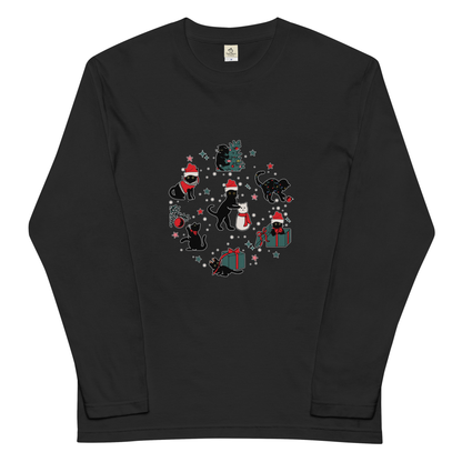 【クリスマス限定商品】猫 ロン t 猫 長袖 t シャツ ねこ 猫イラスト 猫クリスマス.