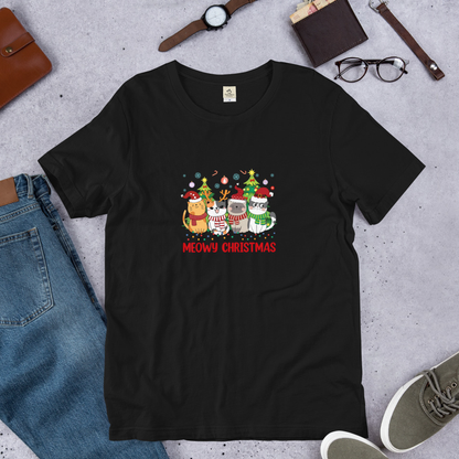 【クリスマス限定商品】猫tシャツ ねこ 猫イラスト 猫クリスマス.