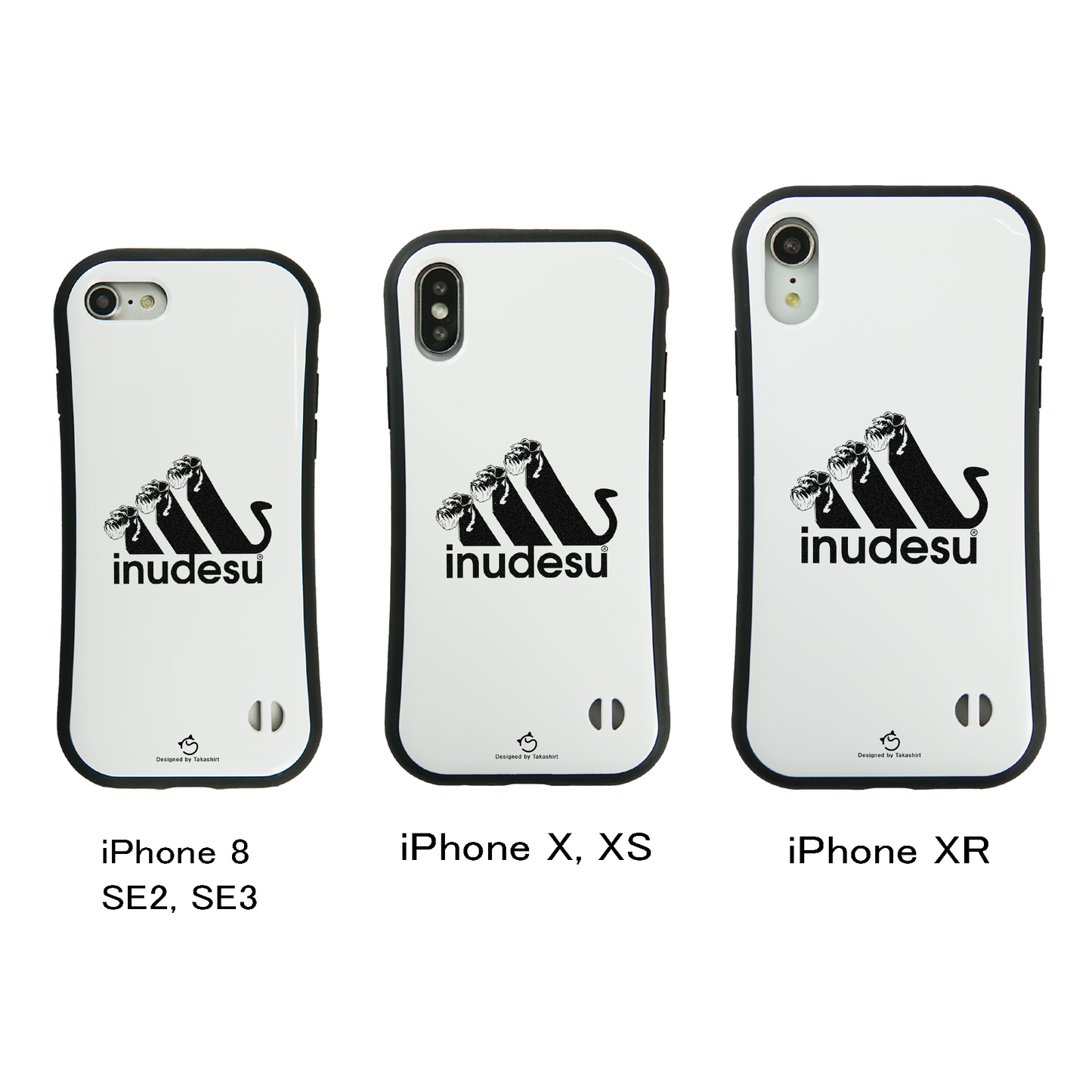 ケース いぬ 犬 イラスト  ミニチュア・シュナウザー INUDESU スマホ ケース iPhone8, SE2, SE3 ~ ケース iPhone16シリーズ