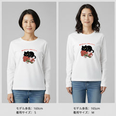 母の日限定「ありがとうにゃ」くろまる長袖Tシャツ｜やさしさ伝わる、ゆるっと感謝ギフト