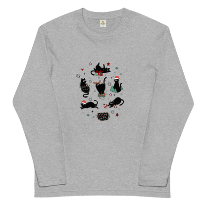 【クリスマス限定商品】猫 ロン t 猫 長袖 t シャツ ねこ 猫イラスト 猫クリスマス.