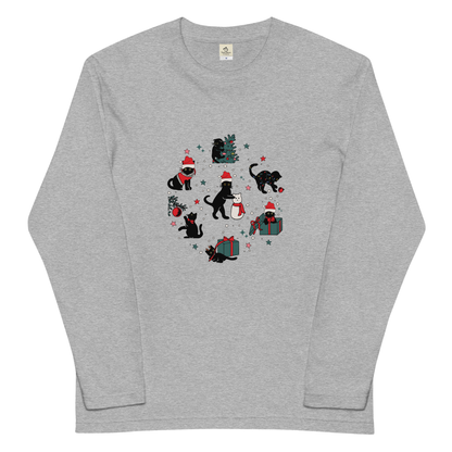 【クリスマス限定商品】猫 ロン t 猫 長袖 t シャツ ねこ 猫イラスト 猫クリスマス.