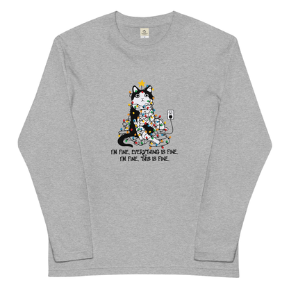 【クリスマス限定商品】猫 ロン t 猫 長袖 t シャツ ねこ 猫イラスト 猫クリスマス.