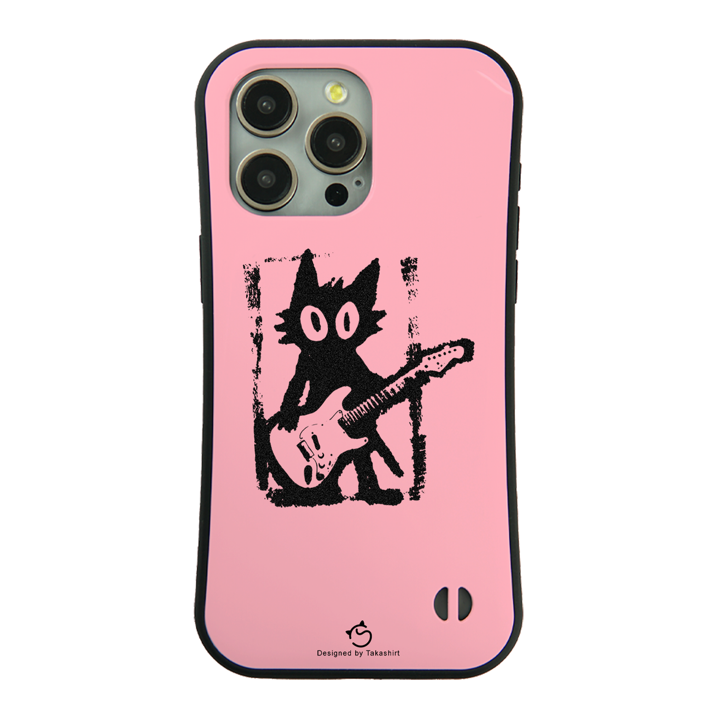 ケース ねこ 猫ギターロック スマホ ケース iPhone8, SE2, SE3 ~ ケースiPhone17シリーズ