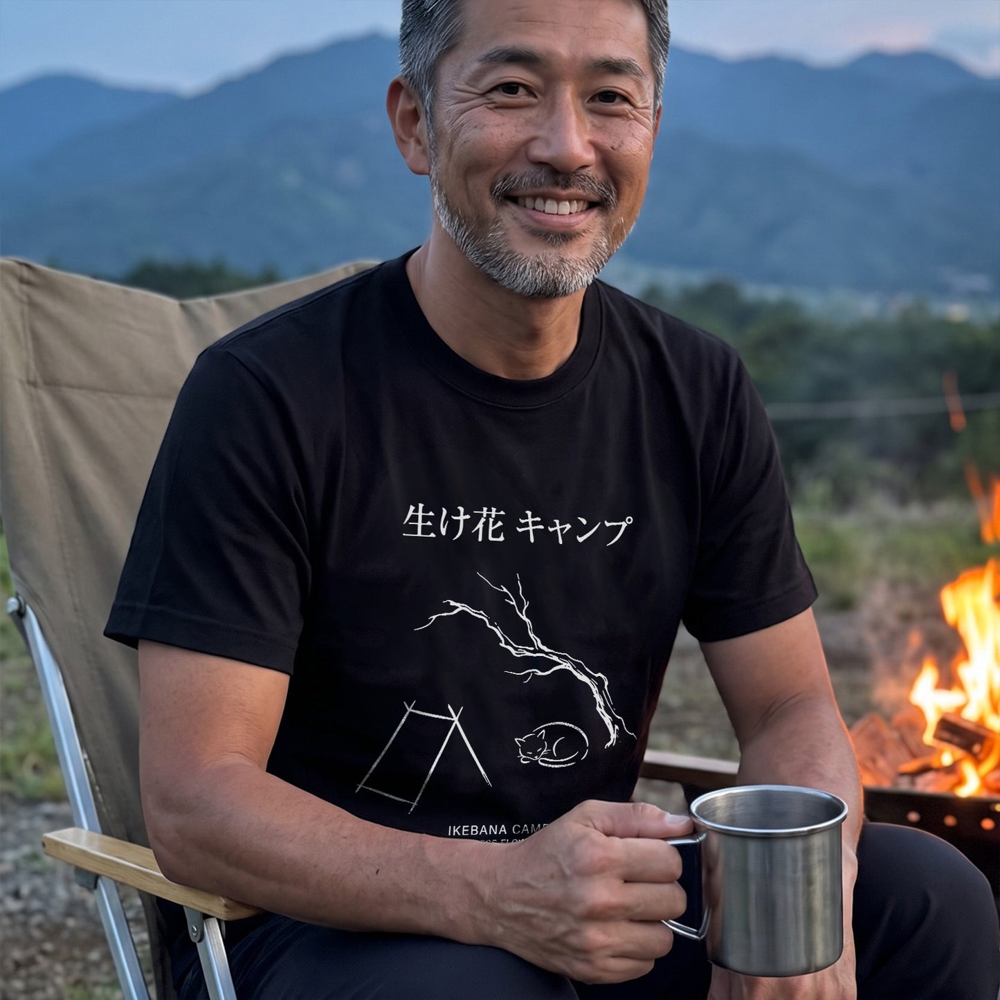 IKEBANA CAMO WILDERNESS FLOWER ART｜ 猫好き・おもしろ・シュール・ジョークに人気