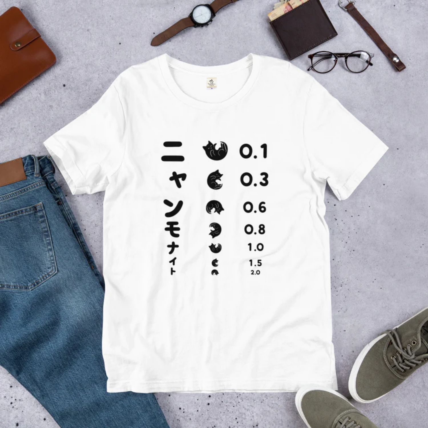 猫tシャツ ねこ 猫イラスト ニャンモナイト｜アダルト&キッズサイズ.