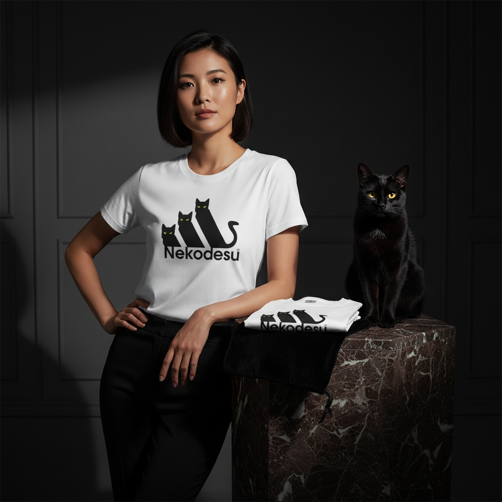猫tシャツ ねこ 猫イラスト おもしろ tシャツ かわいい Nekodesu｜アダルト&キッズサイズ