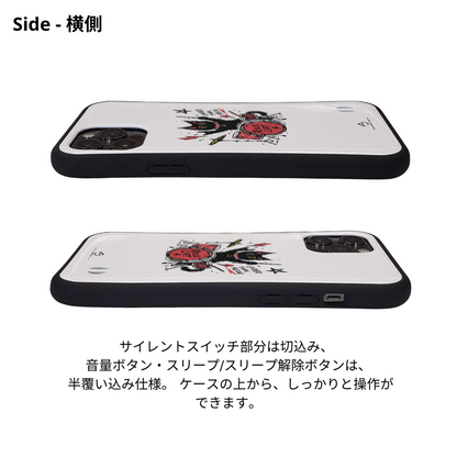 ケース ねこ 猫イラストロック猫 ドラム スマホ ケース iPhone8, SE2, SE3 ~ ケースiPhone17シリーズ