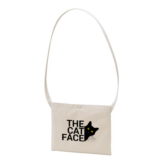 猫イラスト レギュラー キャンバス サコッシュ The Cat Face.