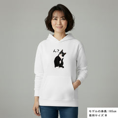 猫 パーカー ねこ かわいい ハチワレ猫 ん？