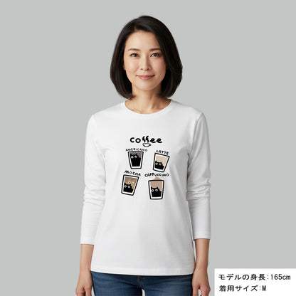 猫 ロン t 猫 長袖 t シャツ ねこ 猫イラスト猫カフェ
