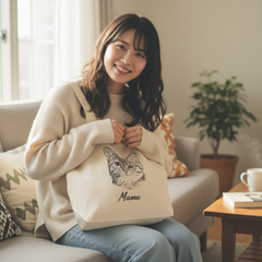 写真入り名入れトートバッグ｜うちの子ギフト