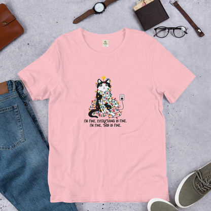 【クリスマス限定商品】猫tシャツ ねこ 猫イラスト 猫クリスマス.