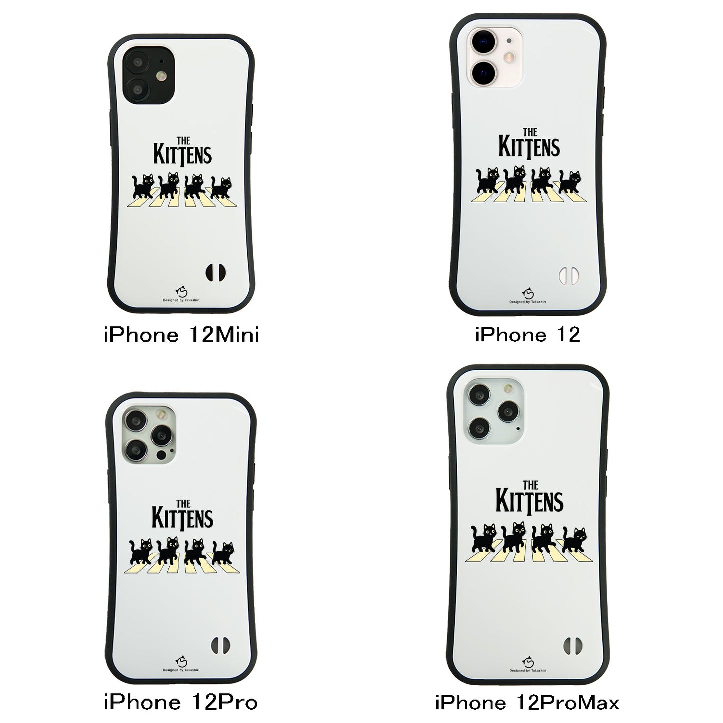 ケース ねこ 猫イラストロックTHE KITTENS スマホ ケース iPhone8, SE2, SE3 ~ ケースiPhone17シリーズ