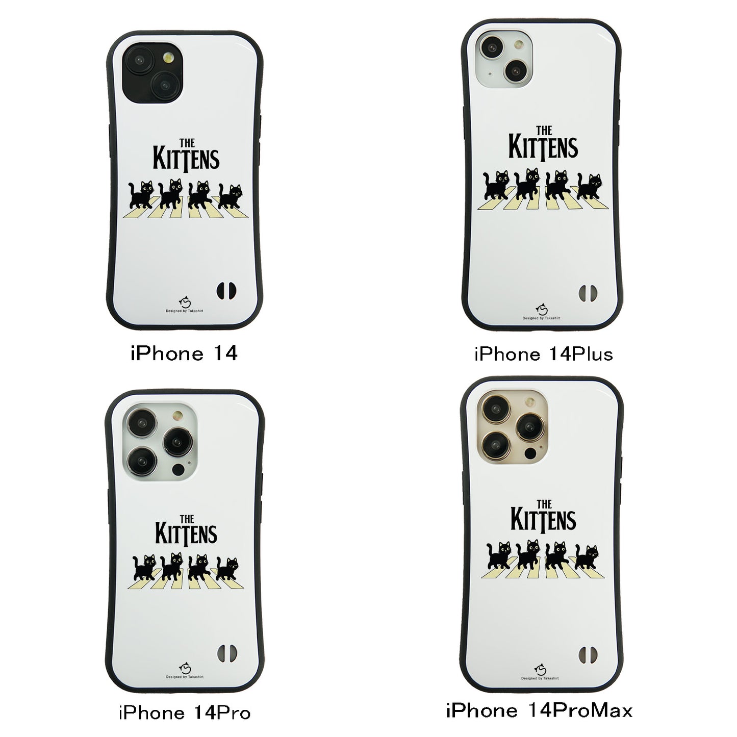 ケース ねこ 猫イラストロックTHE KITTENS スマホ ケース iPhone8, SE2, SE3 ~ ケースiPhone17シリーズ