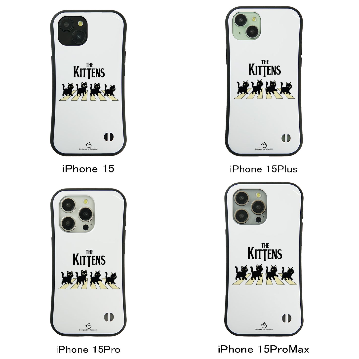ケース ねこ 猫イラストロックTHE KITTENS スマホ ケース iPhone8, SE2, SE3 ~ ケースiPhone17シリーズ