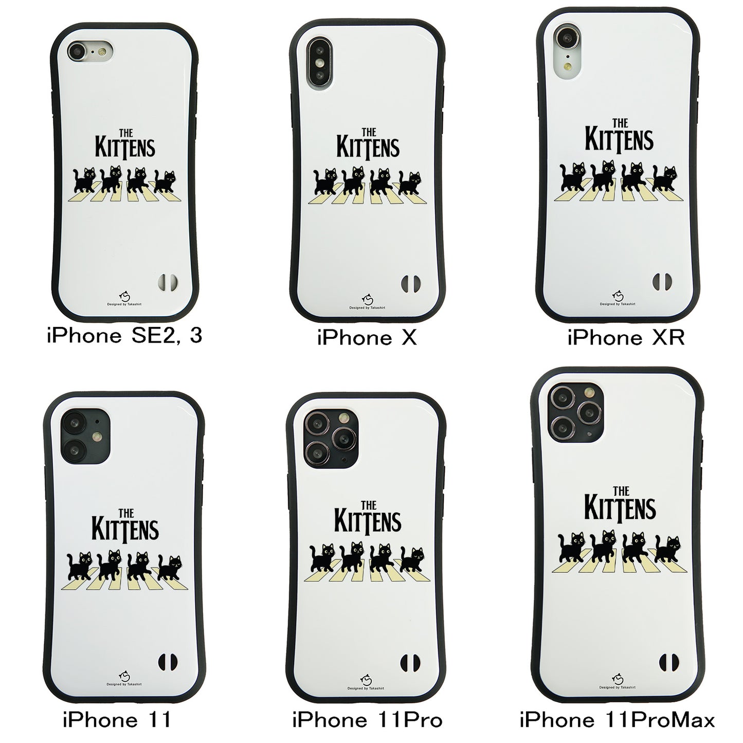 ケース ねこ 猫イラストロックTHE KITTENS スマホ ケース iPhone8, SE2, SE3 ~ ケースiPhone17シリーズ