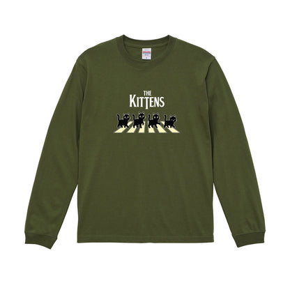 猫 長袖Tシャツ｜THE KITTENS 猫イラスト｜ねこ ロンT メンズ レディース S-2XL