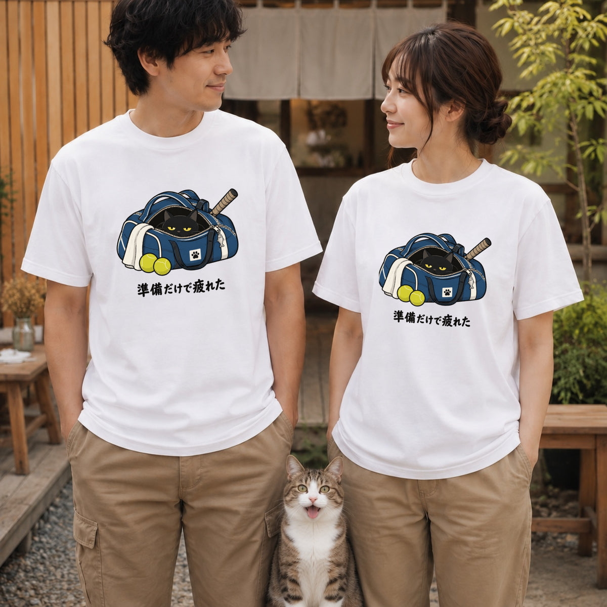 TAKA-1009-02 ホワイト フロントプリント