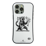 ケース ねこ 猫イラストロック猫ギター スマホ ケース iPhone8, SE2, SE3 ~ ケースiPhone17シリーズ