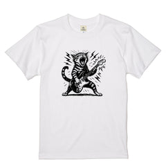 ロック猫ギター Tシャツ | 音楽好きに人気
