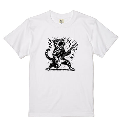 ロック猫ギター Tシャツ | 音楽好きに人気