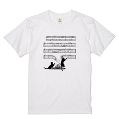 猫音符 Tシャツ | 音楽好きに人気