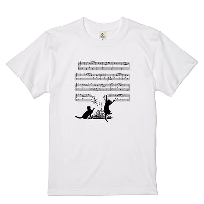 猫音符 Tシャツ | 音楽好きに人気