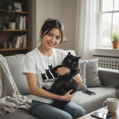 猫tシャツ ねこ 猫イラスト おもしろ tシャツ かわいい Nekodesu｜アダルト&キッズサイズ