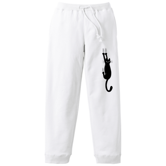 猫 スウェット パンツ ねこ かわいい 猫イラスト 引っ掻く猫 1.