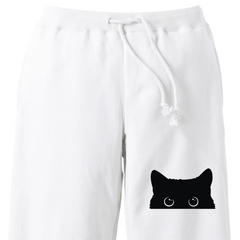 猫 スウェット パンツ ねこ かわいい 猫イラスト 可愛い黒い猫.
