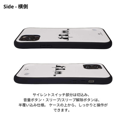 ケース ねこ 猫イラストロック猫と犬 ハートビートスマホ ケース iPhone8, SE2, SE3 ~ ケースiPhone17シリーズ