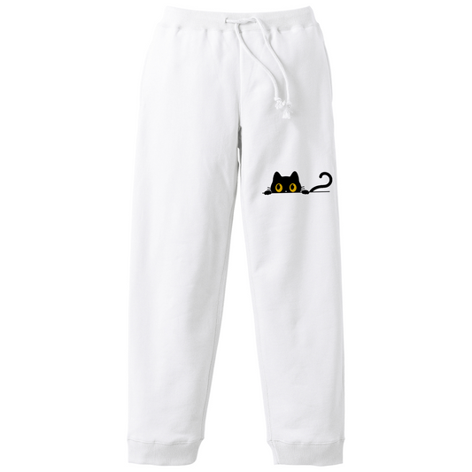 猫 スウェット パンツ ねこ かわいい 猫イラスト ハチワレ猫 ?.