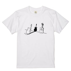 猫ギター 猫Tシャツ｜音楽好きに人気