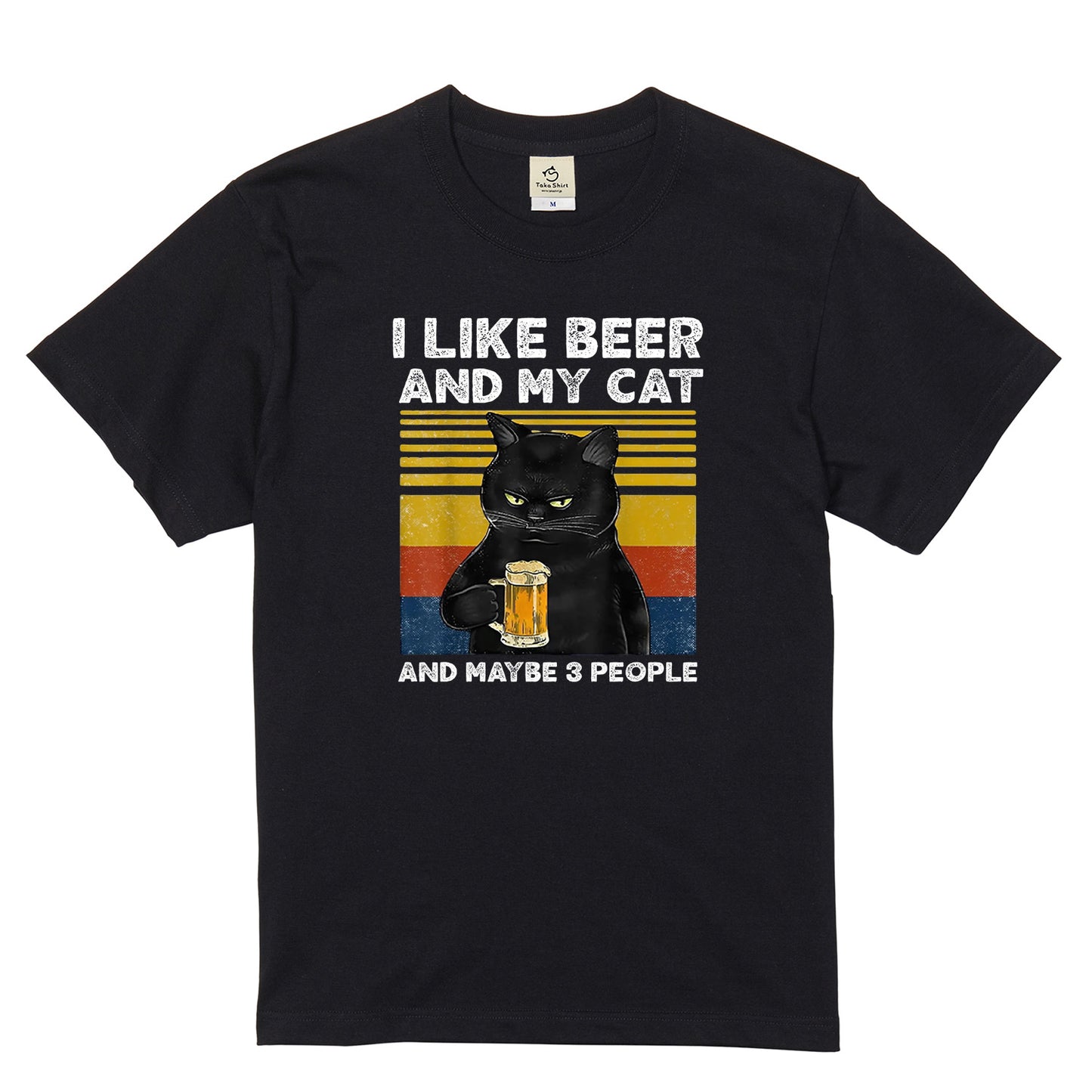 I LIKE BEER AND MY CAT｜猫／犬が選べるTシャツ