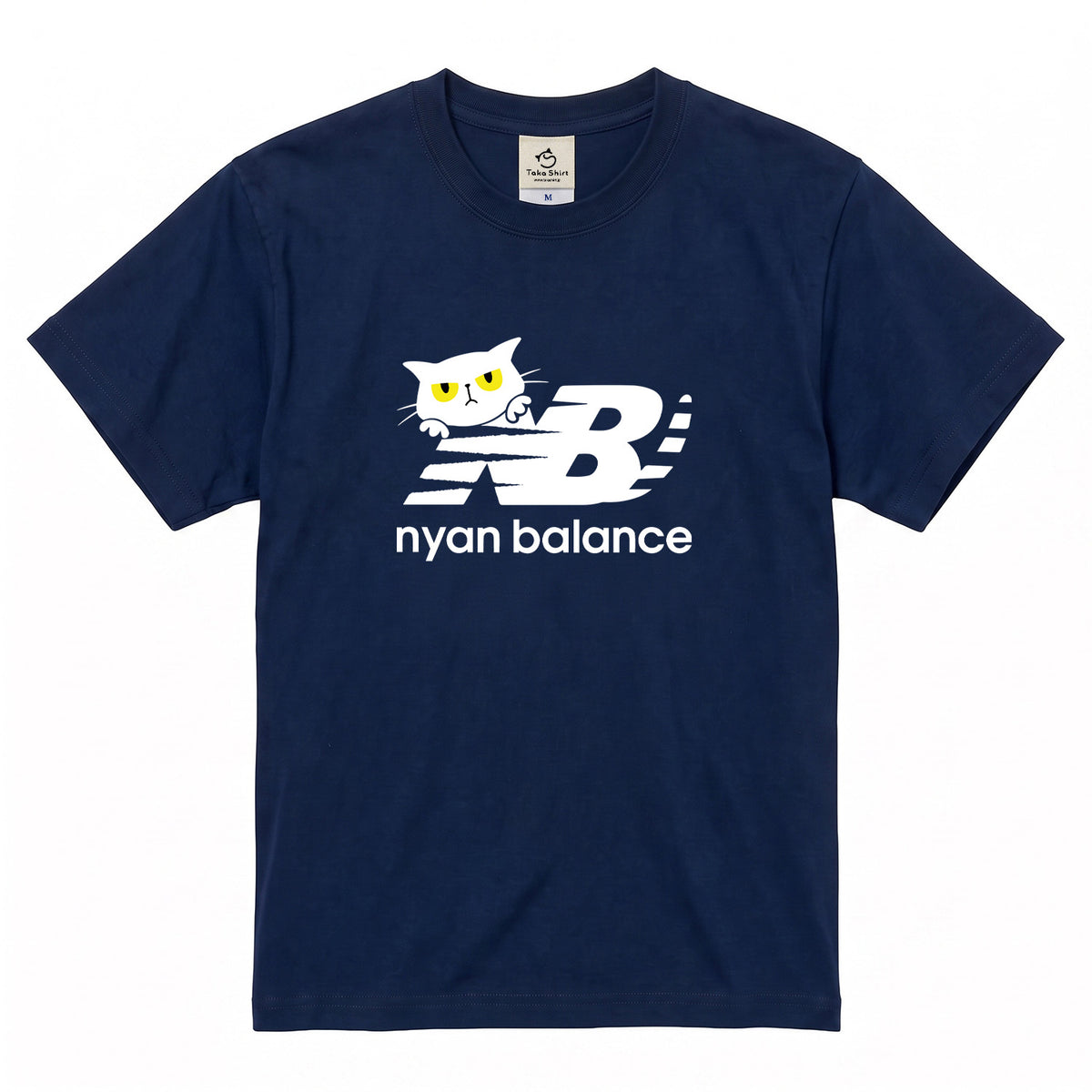 Nyan Balance 猫Tシャツ ｜おもしろ猫デザイン