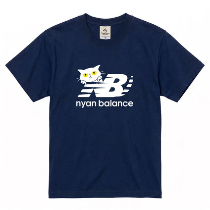 Nyan Balance 猫Tシャツ ｜おもしろ猫デザイン