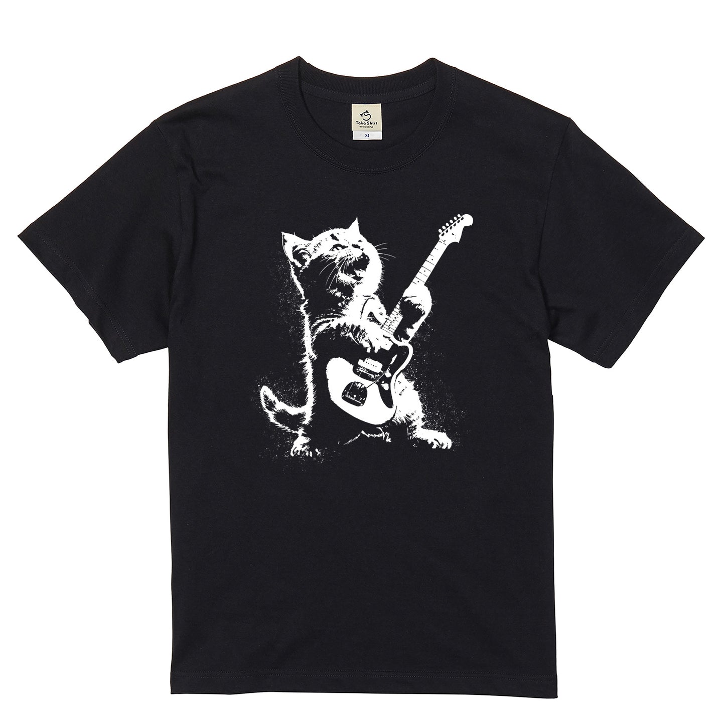 猫ギター 猫Tシャツ｜音楽好きに人気