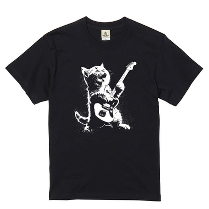 猫ギター 猫Tシャツ｜音楽好きに人気