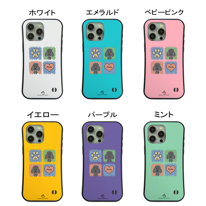 ケース いぬ 犬 イラスト トイ プードル ベター スマホ ケース iPhone8, SE2, SE3 ~ ケース iPhone16セリア