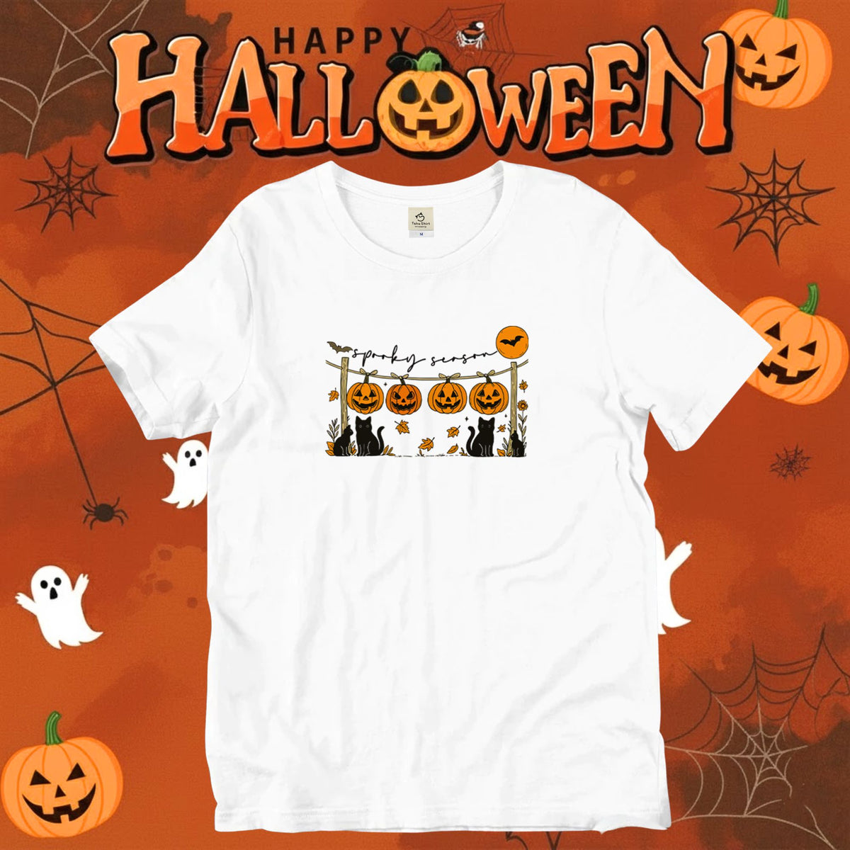 猫tシャツ ねこ 猫イラスト おもしろ tシャツ かわいい ハロウィン2|アダルト&キッズサイズ